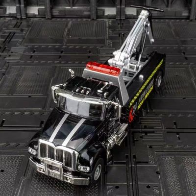 ◊♨♤ Novo Alloy Traffic Road Car Diecast Metal Engenharia Trailer Truck Wrecker Simulação Kids