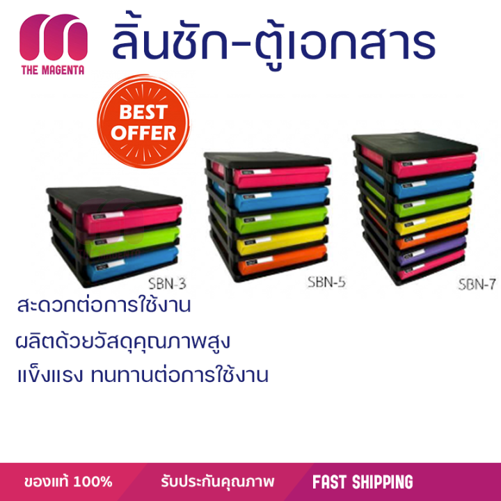 ลดราคาพิเศษ-ลิ้นชักเอกสาร-7ชั้น-ตู้ใส่เอกสารบนโต๊ะ-ตู้สำนักงาน-ตู้เอกสาร-sbn-7-โครงสีดำ-ลิ้นชักสี-ขนาด-25-2-x-34-3-x-17-1-ซม-พร้อมจัดส่ง