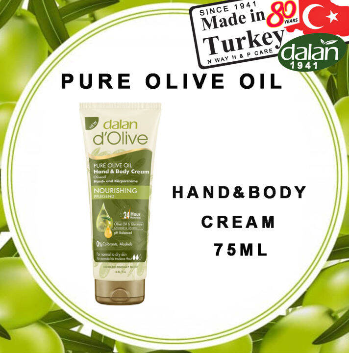 Dalan d'Olive Hand & Body Cream 75ml Lazada