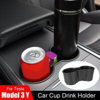 hot【DT】 Car Drink Cup Holder Storage Cell Trash Bin Tray Interior Accessories Tesla 3 Y