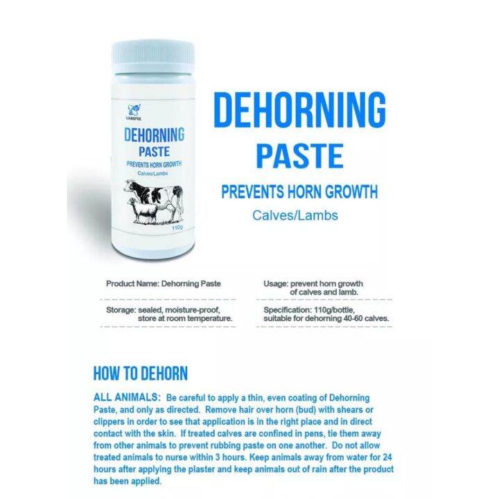 Dehorner Paste For Cattle And Sheep Horn Removal For Calves Cattle