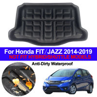 รถด้านหลัง Boot Cargo Liner Trunk พรมปูพื้นพรมถาด Mats Pad Mat พรมสำหรับ Honda FIT JAZZ Hatch 2014 - 2016 2017 2018 2019