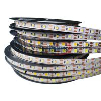 ☊ 12 V LED Strip Light SMD 5050 High Bright 1- 5M 60LEDs/M led Lamp Flexible Tape Lights RGB LED Diode Tape No waterproof