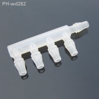 5PCS 2.4mm 3.2mm 3.9mm 4.8mm 5.6mm 6.4mm 7.9mm 9.5mm Hose Barb Five Way Plastic Connector Pipe Fitting For Aquarium Fish Tank