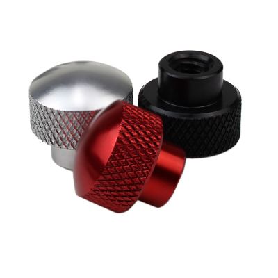 1Pcs Aluminum Alloy Knurled Thumb Nuts Blind Hole M3/M4/M5/M6-D16*15mm Round Head High Type Hand Grip Knobs Step Nut Nails Screws Fasteners