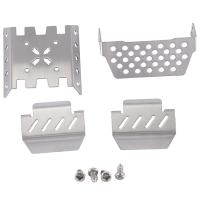 Metal Chassis Armor Axle Protector Plate for YiKong YK4082 YK4102 YK4103 Absima Sherpa RC Crawler Car Upgrade Parts