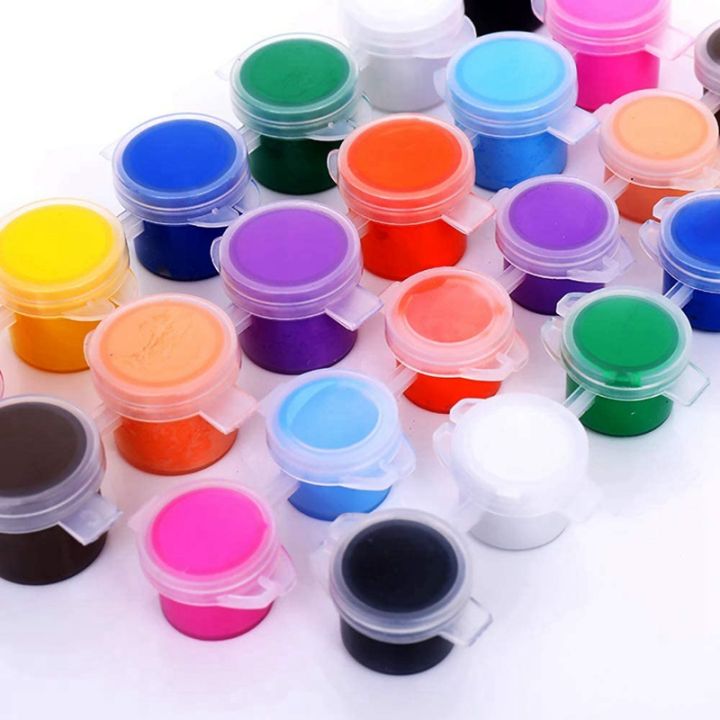 20-strips-120-pots-empty-paint-pots-strips-mini-clear-storage-containers-and-20-pcs-paint-brushes-painting-arts-crafts