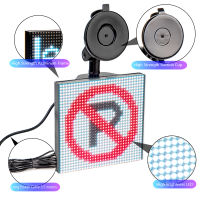 12V P4 APP Bluetooth 32*32 LED Emoticons Car RGB Graffiti GIF Animation Programmable Scroll Message LED Display Board Screen