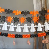 Halloween Vampire  Pumpkin Bat Spider Paper Pendant Decorations Handmade Childrens Pull Flower Flag Props Happy Helloween 2022 Banners Streamers Conf