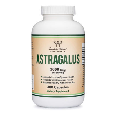 Double Wood - Astragalus Root 1000 mg. 300 Capsules รากหวงฉี รากแอสทรากาลัส