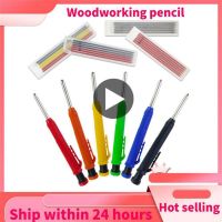 Deep Hole Marking Pencil Solid Carpenter Pencil Scriber Refill Carpenter Scriber Mechanical Pencil Woodworking Hand Tool Sets