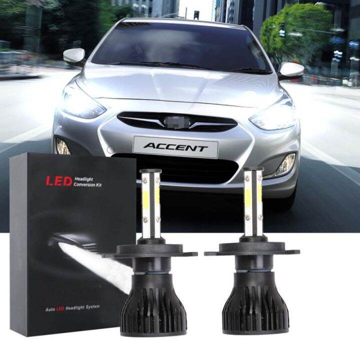 For Hyundai accent year （RB) 2010-2018 (Head Lamp) - 2pc LED Headlight ...