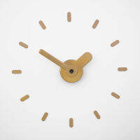 On-Time wall clock นาฬิกาติดผนัง ไม่เจาะผนัง 2023 v1m สีทอง ขนาดติดตั้ง 48-60 Cm. รางวัลออกแบบ