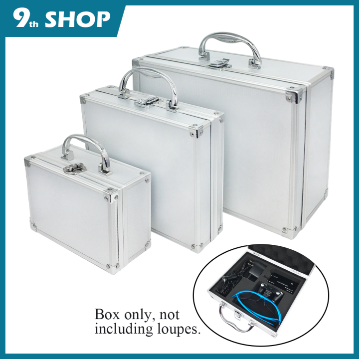Metal Box for Dental Loupes and Headlight Aluminium Alloy Storage Case