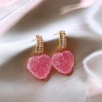 [COD] of love ins peach heart earrings 2022 new trendy temperament high-end cute female summer