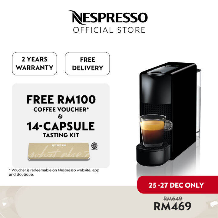 Nespresso Essenza Mini C30 Coffee Machine Piano Black / Coffee Maker