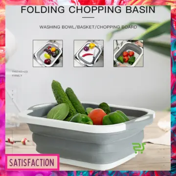 Slicer Multi-function Chopping Board Set With Foldable Cutting Board, Vegetable  Slicer, And Drainer Basket; 8-in-1 Multi-purpose Chopping Board Set With  Foldable Drainer Basket, Vegetable Slicer, Potato Slicer And More