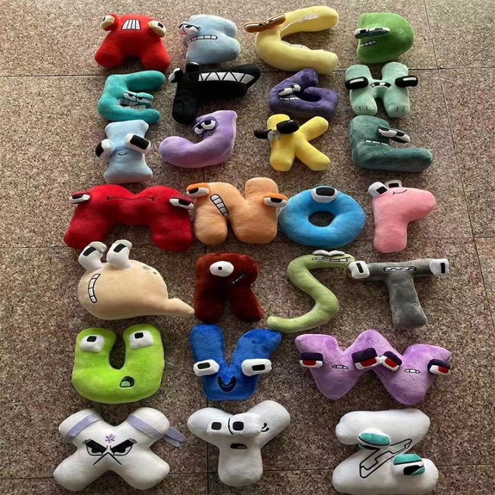 New Alphabet Lore Plush Toys English Letter Stuffed Animal Plushie Doll  Toys Gift for Kids Children Educational Alphabet Lore（A）