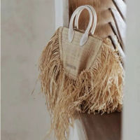 Fashion Tassel Straw Bags Rattan Weave Women Handbags Designer Luxury Handmade Paper Shoulder Crossbody Bags Summer Beach KL924