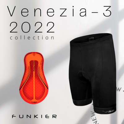 [ผ่อน 0%]กางเกงปั่นจักรยาน Funkier Venezia-3 S-203-3-C14 เป้าโปร รุ่นใหม่ล่าสุดปี 2022