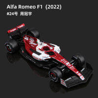 【 รถของเล่น 】 สูงกว่าสหรัฐอเมริกา 1:43 อัลฟาโรเมโอ C42 Formula Racing โลหะผสมโมเดลรถโมเดลรถ Zhou Guanyu