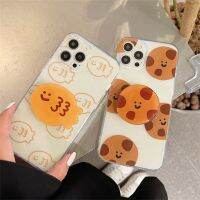 【Sell Well】FDD  น่ารัก3D ผู้ถือ Taiyaki กรณีโทรศัพท์โปร่งใสสำหรับ iPhone 13 11 12 Pro XS Max มินิ X XR 7 8บวก SE ยึด Soft TPU ปกหลัง