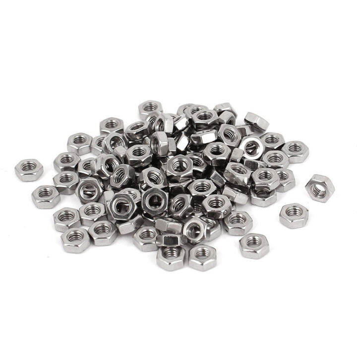 metric-m3-hex-nuts-304-stainless-steel-fastener-din934-100pcs-for-bolt