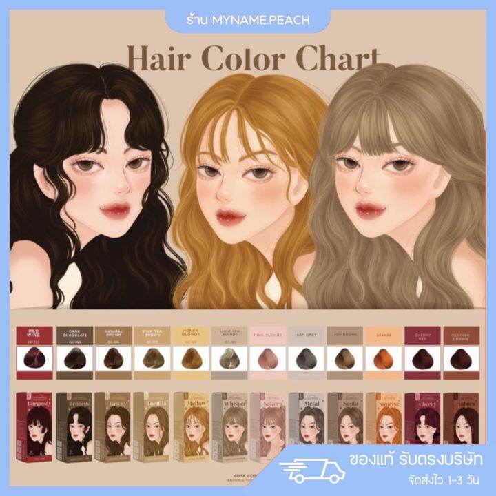 kota-color-cream-สีย้อมผมออแกนิก-ผมไม่เสีย-ครีมย้อมผม-ยาย้อมผมออแกนิก