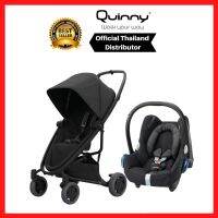 Quinny รุ่น ZAPP FLEX PLUS รถเข็นเด็กสีดำ คู่กับคาร์ซีท Maxi-cosi รุ่น CabrioFix