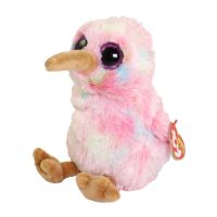 【cw】 15cm Ty Beanie Big Eyes Stuffed Soft Pink Kiwi Children Birthday New Year Gifts 【hot】 1