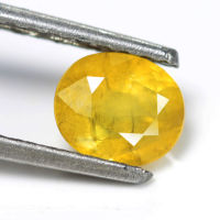 1.30 ct บุษราคัม (Yellow Sapphire) ทรงไข่ บางกะจะ