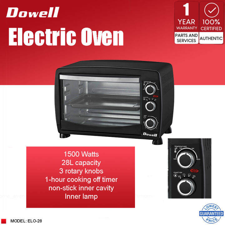 Dowell ELO28 Convection and Rotisserie Function Electric Oven for
