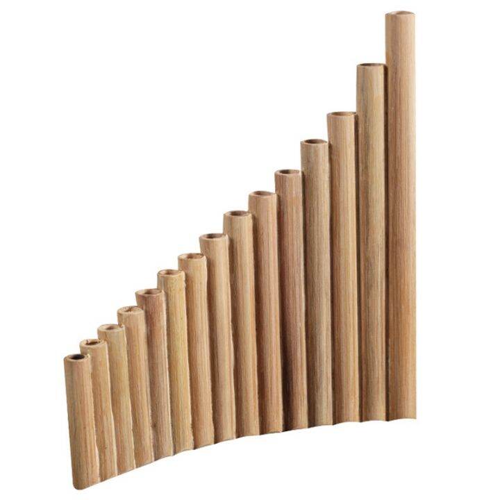 Pan Flute 15 Pipes Natural Bamboo Wind Instrument Panpipe G Key Panpipe