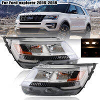 ไฟหน้ารถสำหรับ Ford Explorer 2016-2017 2018 Xlt จำกัดแพลทินัมไฟหน้า DRL เลี้ยวแสงต่ำสูงคานอุปกรณ์เสริม