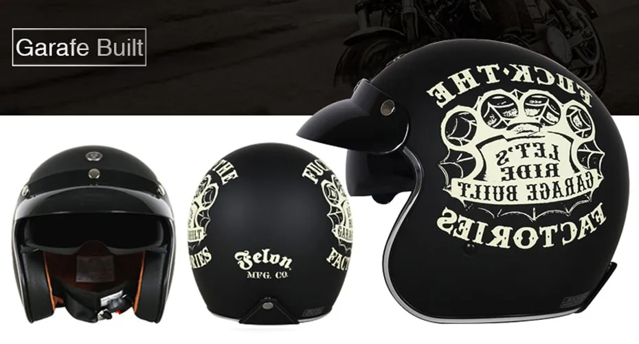 Motorcycle Helmets Retro Half Baseball Cap Motocross Racing