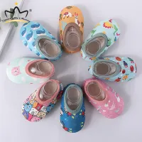 6 Months -2 Years Cartoon Baby Shoes Soft Sole Elastic Light Fabric Flats for Baby Boys Girls Non-slip Sole for Pre-walker Baby