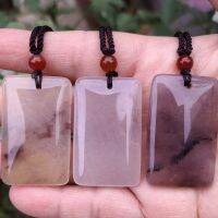 Natural Xinjiang Jinsi Jade Violet Ping An Brand Pendant for Women and Men and Tian Caiyu Wushi Brand Sweater Chain NXU0 NXU0