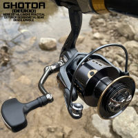 Spinning Fishing Reel DA 2000-7000 15kg Power 5.2:14.9:1 Gear Ratio Metal Spool Saltwater Wheel Metal Rocker