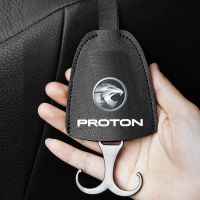 NEW 1PC Proton Logo Hanger Hook Leather Cover Interior Accessories 汽车挂钩X50 X70 Persona Saga Preve Wira Waja Iriz