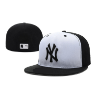 หมวก หมวกเต็มใบ Fitting Cap - New York Yankees (NY) ขาวปีกดำ ijh