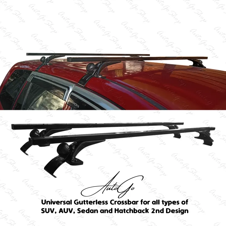 Universal Gutterless Crossbar for all types of SUV, AUV, Sedan and ...