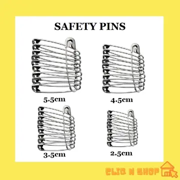 Coiless Safety Pins Large -Nickel - 082676752469
