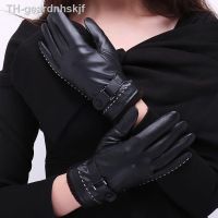 【hot】▨  Mens Gloves Mittens Keep Warm Windproof Driving Guantes Male Leather Business