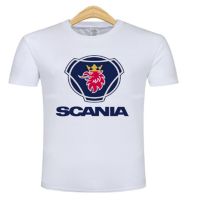 Mens Scania Tshirt Printing Logo Shortsleeved Loose Sports Halfsleeved Cotton Mens Clothing Gildan