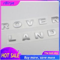 【Big Sale】โลโก้รถยนต์สำหรับ LAND ROVER Bonnet สติ๊กเกอร์ตัวอักษรป้ายด้านหลังรถป้ายหัวเคลือบสีเงิน COD