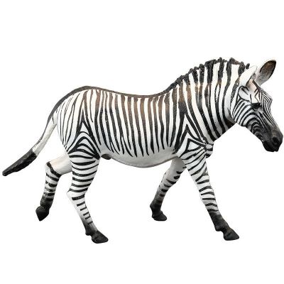 Solid simulation animal toy animal model of African children microgroove zebra cognitive gift furnishing articles