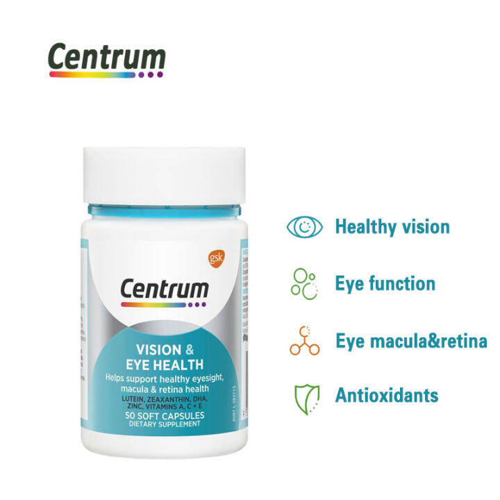 Centrum Vision and Eye Health 50 Capsules Lazada