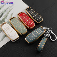 Soft TPU Smart Car Key Case Cover Remote Fob Holder Shell Keychain Protector สำหรับ Ford Explorer Mondeo Fusion Mustang Edge F150 Ranger