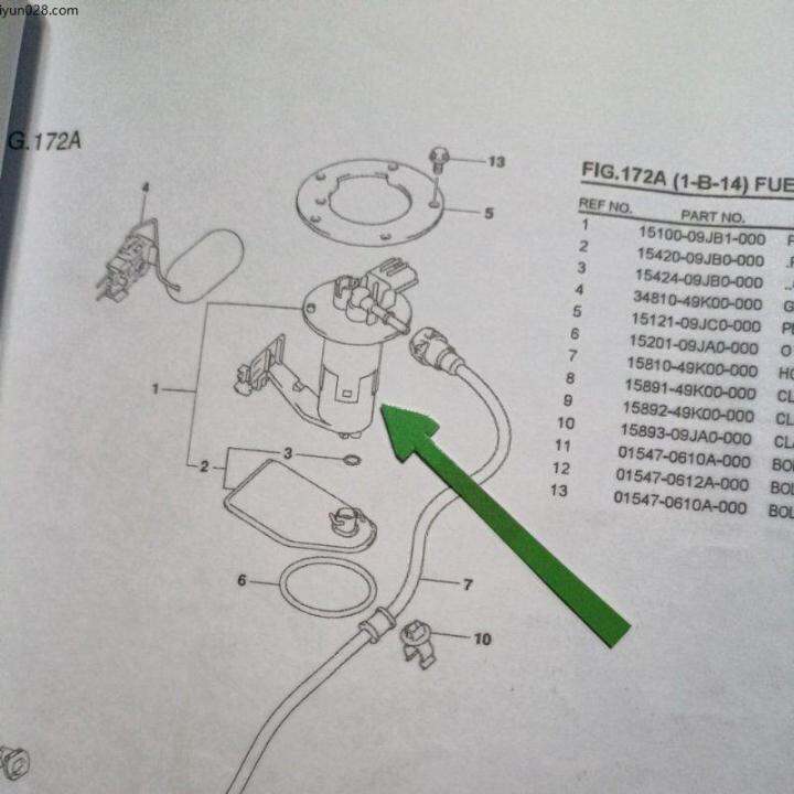 Fuel pump y15zr Fuel pump lagenda 115 fi fuel pump for skydrive sport