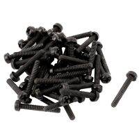 [HOT JIAZZAQQMGW 555] M3 X 20Mm Nylon Phillips Cross Pan Head Machine Screws Black 50 PCS